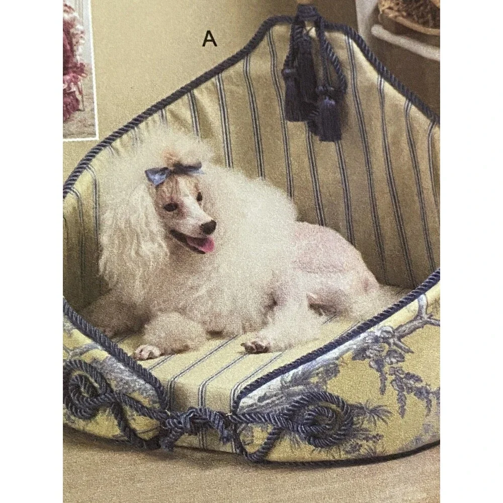 Poodle Dog Bed Patterns NIP Uncut Patterns With instructions Vogue V8217